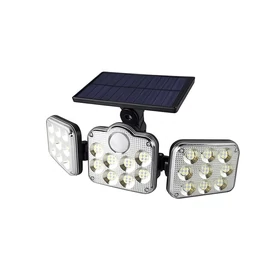 Napelemes mozgásérzékelős kültéri lámpa, távirányítóval JD138SMDLED