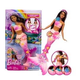 Barbie Flower Magic sellő baba – virágvarázs uszonnyal 427895
