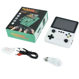 X8 Retro Kézi Játékkonzol – 4” IPS HD kijelzővel (640×480) (Fehér) X8FH