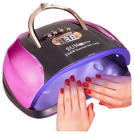 NAXBEY professzionális 256W-os LED körömlámpa - Lila RF2026427L