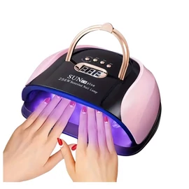 NAXBEY professzionális 256W-os LED körömlámpa - Rózsaszín RF2026427R
