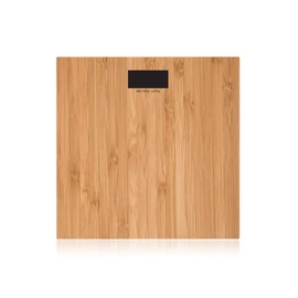 PRETTY UP szobamérleg – 150 kg, fa minta, digitális 66132231