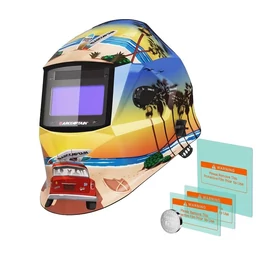 ARCCAPTAIN Automatikus Sötétedésű Hegesztősisak - Nyaralás mintával VN334853NY