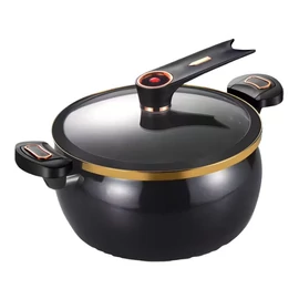 Senmeo 8L Öntöttvas Levesfazék – 28cm - Fekete UG5449762F