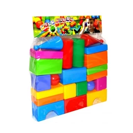 Színes Óriás Építőkocka Készlet - 22db 128021
