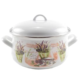 Perfect Home Levendula Zománcozott lábas 22 cm+fedő 13469