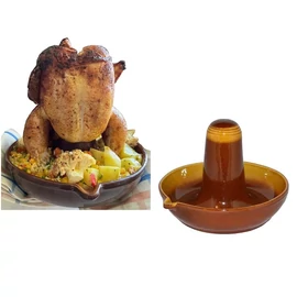 Perfect Home Agyag Csirkesütő állvány mázas 23x26cm 17902