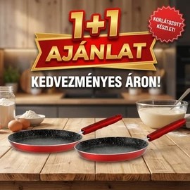 Perfect Home Metal Red tapadásmentes palacsintasütő 1+1 AJÁNLAT 19069-2