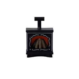 Mini LED Kandalló Dekoráció – Lángoló Láng Hatás (Fekete) DR229514-F