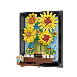 Van Gogh Napraforgók – 3D Építőjáték Festmény holm20057