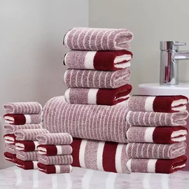 25 részes törölköző szett karmazsinvörös DV6728756-KV