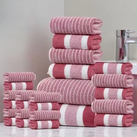 25 részes törölköző szett piros DV6728756-P