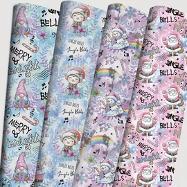 "Cukorka Tél" – Pasztell és Vidám Figurás Csomagolópapír Szett EL387210-RK