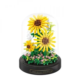 Balody Mini Blocks – "Best Wish" Napraforgó Virág Üvegbúrában (545 db) holm20061