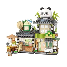 Panda Teaház – Tradicionális Mini Építőkocka Szett DX6149480-P