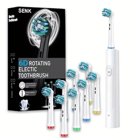 Senk-210 Smart forgó elektromos fehér fogkefe ajándék  8 fej XC2282281-8FF