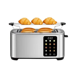 4 Szeletes Okos Kenyérpirító Érintőképernyővel és Hosszú Nyílásokkal NB3226118