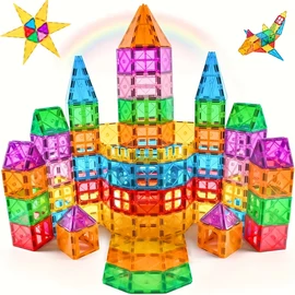 Mágneses építőkocka készlet, kreatív STEM fejlesztő játék 3–6 éves gyerekeknek GP6064018