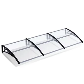 Átlátszó Polikarbonát Előtető (300x100 cm) – Prémium Bejárati Esővédő 156Q36V24