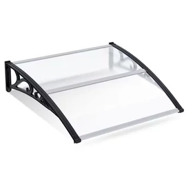 Átlátszó Polikarbonát Előtető (120x100 cm) – Időjárásálló Bejárati Védelem 167Q3G55G