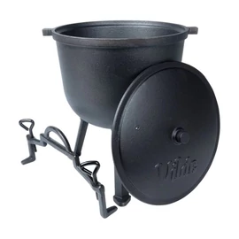 CAST LINE Öntöttvas Üst / Vadászbogrács Lábakkal és Fedővel (10 Liter) 199053