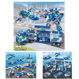 1000 darabos Rendőrségi építőkocka - Többféle építési lehetőség JK9708797