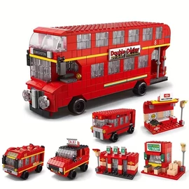 Busz és Buszállomás 10 az 1-ben építőkészlet 1198 db-os MR10636688-3