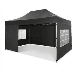 Nagy Teherbírású Rendezvénysátor 4 Oldalfallal – Fekete YR157975-F