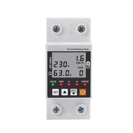 WiFi-s Okos Fogyasztásmérő és Hálózati Védelmi Eszköz (63A) holm8653