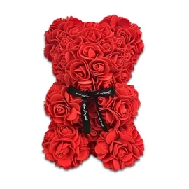 Rózsákból készült mackó RZSM1