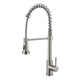 Zegor Professzionális Rugalmas Konyhai Csaptelep – Szálcsiszolt Acél CS102