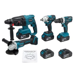 BI-TANG 4 részes Akkumulátoros Szerszámgép Szett – 2 db 88Vf Akkuval BIT-0444