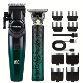 WEEME 2-az-1-ben Vezeték Nélküli Hajvágó és Trimmer Szett QY11802669-2