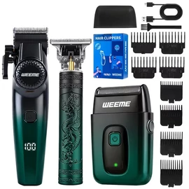 WEEME 3-az-1-ben Prémium Férfi Ápoló Készlet – Gradiens Zöld QY11802669-3