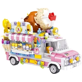 595 darabos Prémium Fagylaltos Teherautó Modellkészlet XT667057