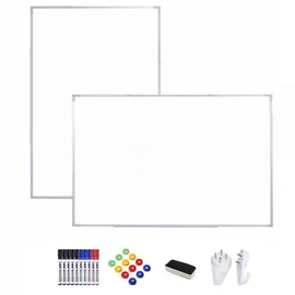 Kétoldalú mágneses fehértábla 100x150 cm holm0813