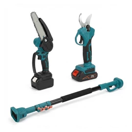 Supamaster akkumulátoros metszőolló és sövényvágó készlet – 3 az 1-ben, 88 V SM-5002