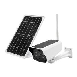 Napelemes kültéri biztonsági kamera alacsony fogyasztással LPSC