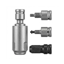 Hitman 4 Részes Fúrótokmány Adapter Készlet – Univerzális Befogás (SDS, Hex, 1/2", 3/8") HT-2643