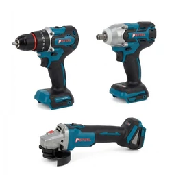 P STEEL 3 Részes Akkumulátoros Szerszámszett – 2 db Akkumulátorral PS-2024