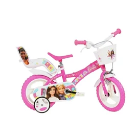Dino Bikes 12" Barbie Gyermekkerékpár – Kosárral 909668