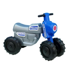 Rendőrségi Lábbal Hajtható Kismotor – Kék/Szürke 92041-P