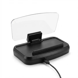 Vezeték Nélküli Töltős HUD Autós Telefontartó és Navigációs Kijelző XC-90