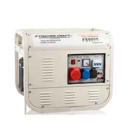 Fischer Kraft professzionális áramfejlesztő – csendes, kerekes kivitel FS-9805