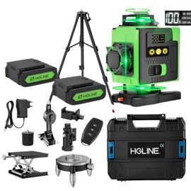 HGLINE 16 Vonalas 4D Önszintező Lézeres Szintező Szett - 2 db Akkumulátorral DV3224656