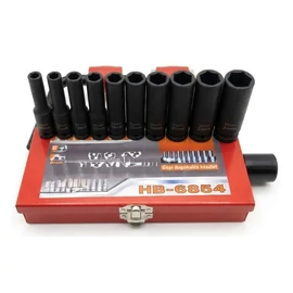Gépi Dugókulcs Készlet 10 részes (10-24 mm) - 1/2" HB-6854