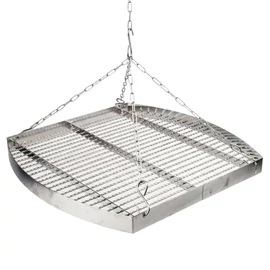 Magyar Függesztett Íves Grillrács – 55,5 x 50,2 cm (Lánccal) 5999559150739