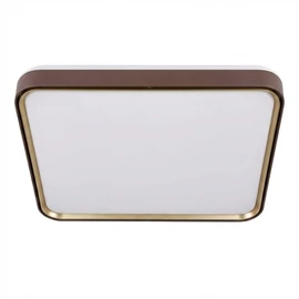 Modern Négyzetes LED Mennyezeti Lámpa - Kávébarna/Bronz Kerettel LEDL-01