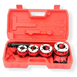 KrafTech kézi csõ menetmetszõ, racsnis, 1/2" - 3/4" - 1" - 1_1/4", 4db-os, HA-1380