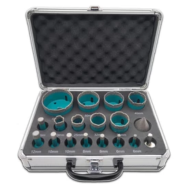 Hitman Gyémánt koronafúró készlet csempéhez, sarokcsiszolóra M14 – 16 db HA-6523